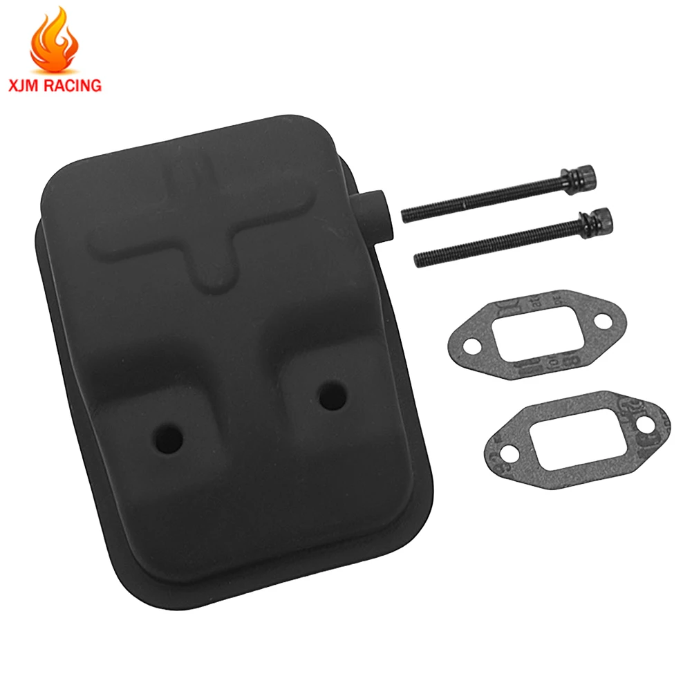 23CC- 45CC Engine Muffler Exhaust Silence Box for 1/5 HPI ROFUN ROVAN KM BAJA FG LOSI GoPed Redcat MCD DTT QL Rc Car Parts