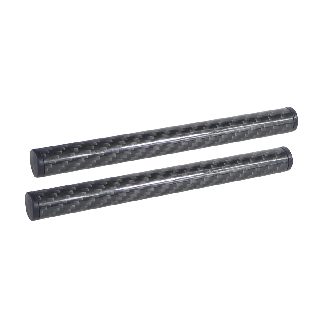 2Pcs 15mm Carbon Faser Rohr Stange 10cm 15cm 25cm 30cm 40cm für Dia 15mm Rod Rail System Follow Focus Kamera Käfig Kit Zubehör – Detail 2