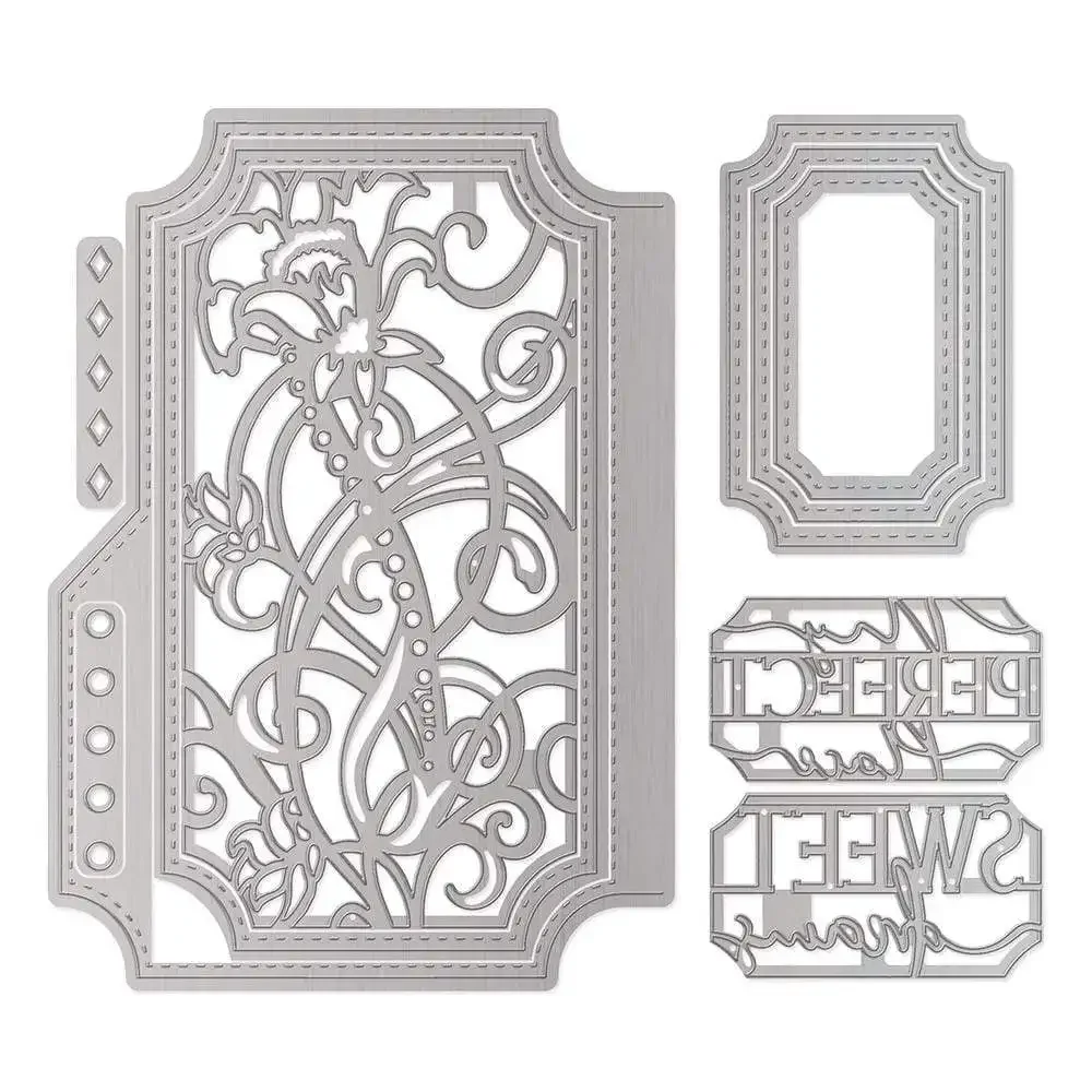 Arrival New Sweet Dreams My Memory Book Box Shaped Metal Cutting Dies for DIY Scrapbooking Embossing Paper Card Stencils