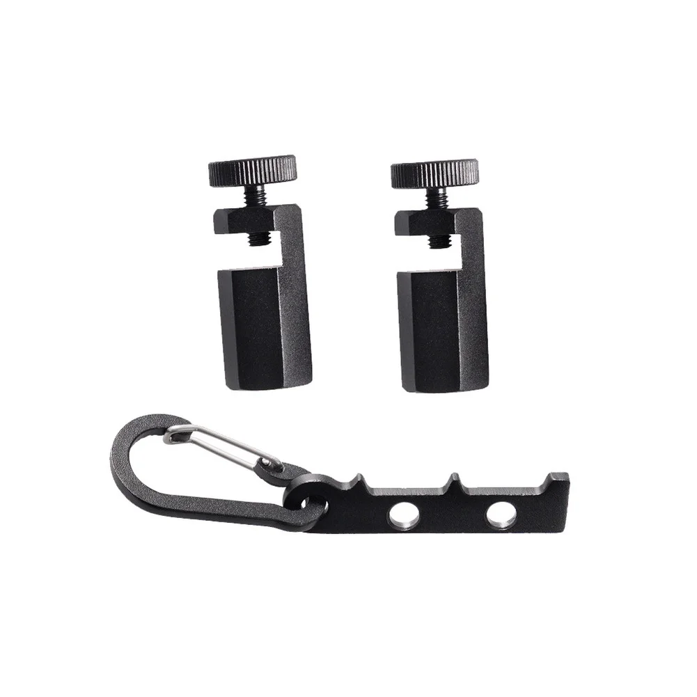 Multi-Use Framing Tool for Square Layouts Circular Saws and Stair Stringers with Integrated Carabiner Attachment