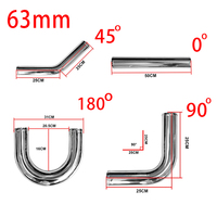 0/45/90/180 degree aluminum tube universal 2.5 Inch  \