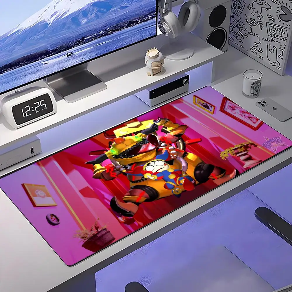 

Цирковой коврик для мыши с мультяшными цифрами, большой противоскользящий резиновый игровой коврик для мыши, прочный настольный коврик с толстым краем, подходит для офиса