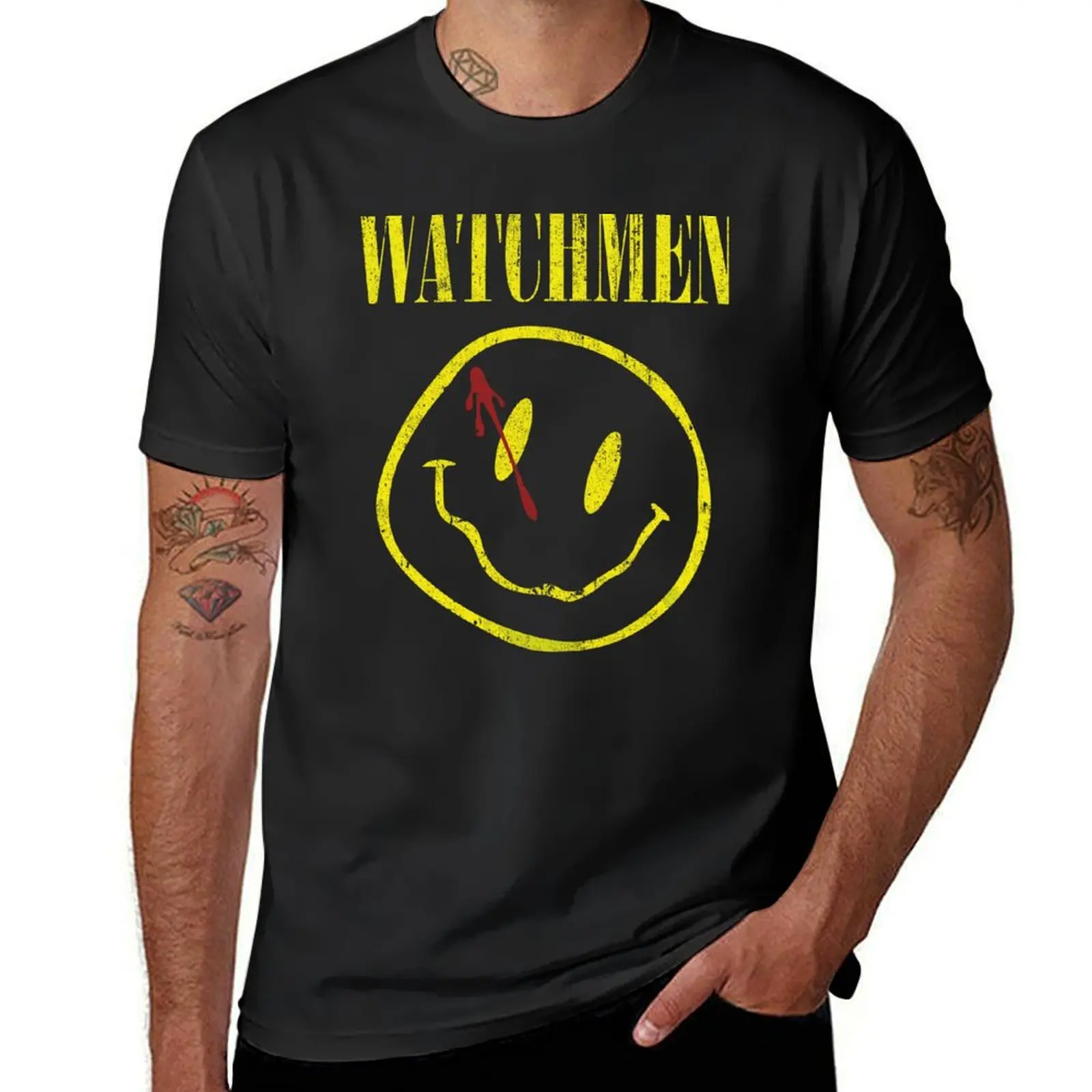 

Watchmen T-Shirt blue archive funny meme t-shirts graphic tee shirt mens graphic t-shirts funny