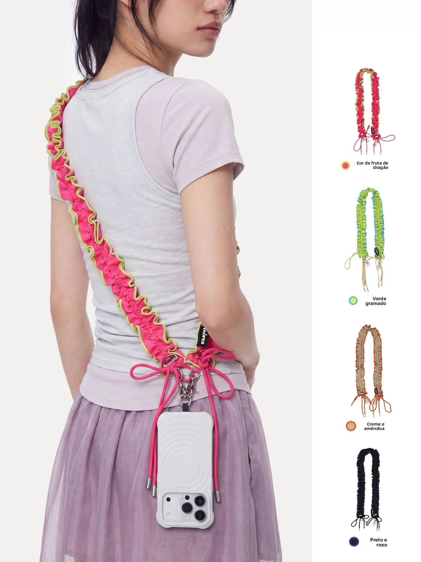 vaoper-petal-color-block-shoulder-strap-women's-crossbody-bag-replacement-mobile-phone-strap-fashionable-accessory