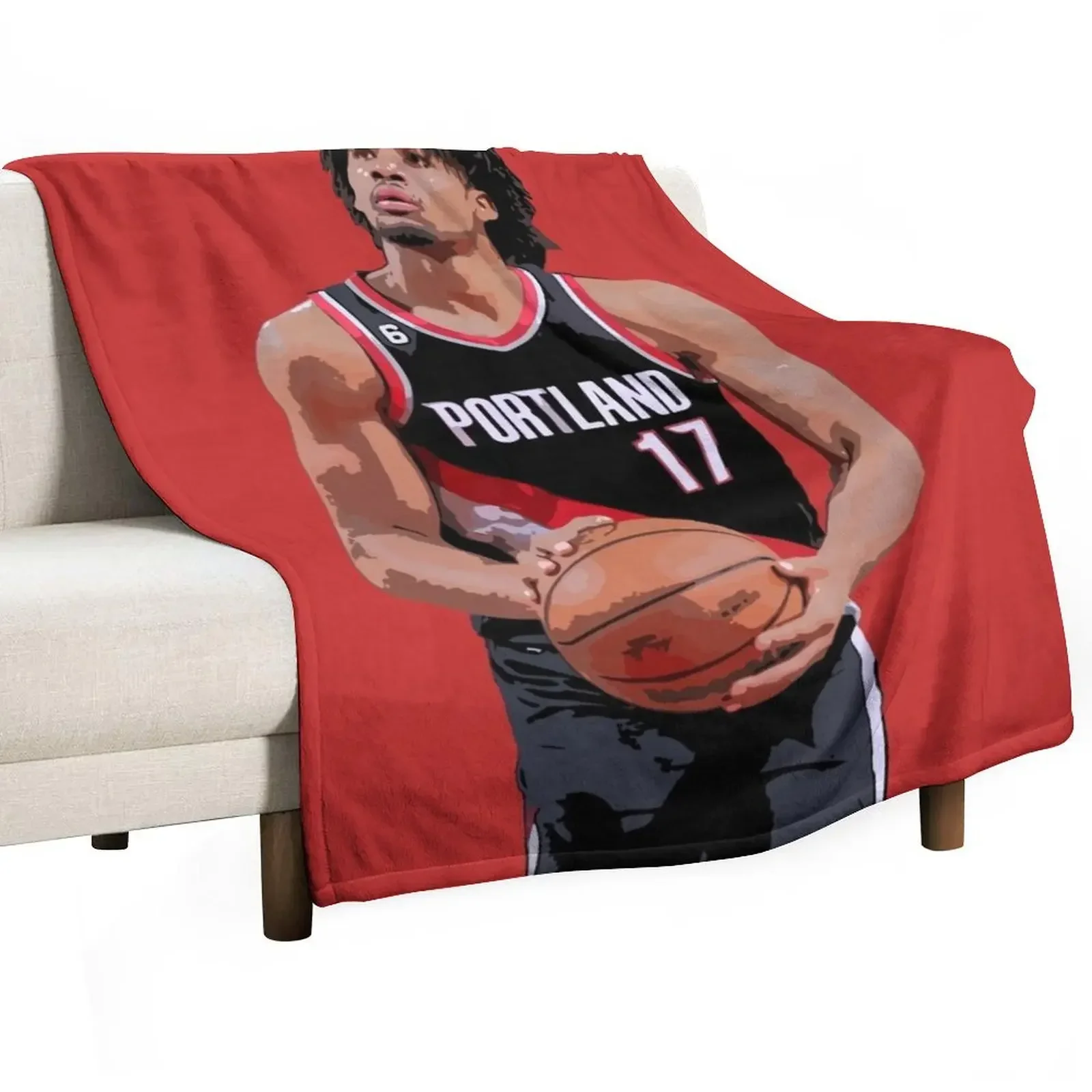 Shaedon Sharpe Throw Blanket Blankets For Baby Personalized Gift Soft Plush Plaid Hair Winter beds Shaggy Blankets