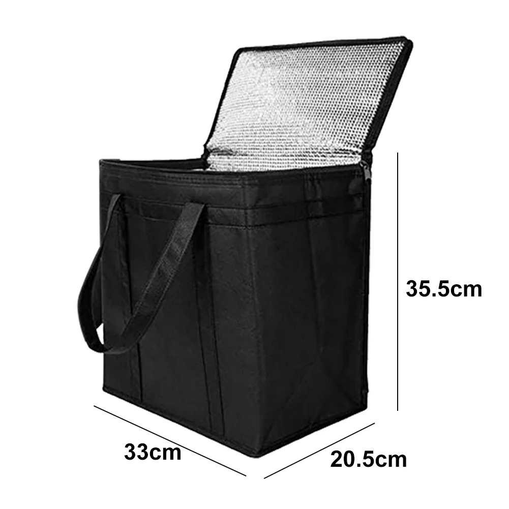 Mochila térmica impermeable, bolsa de refrigeración gruesa, plegable, grande, con aislamiento, para Picnic al aire libre