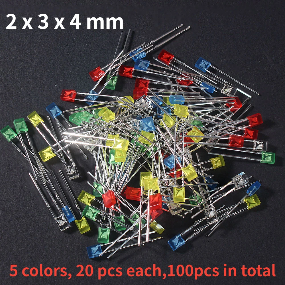 100PCS Leds Kit 2*3…