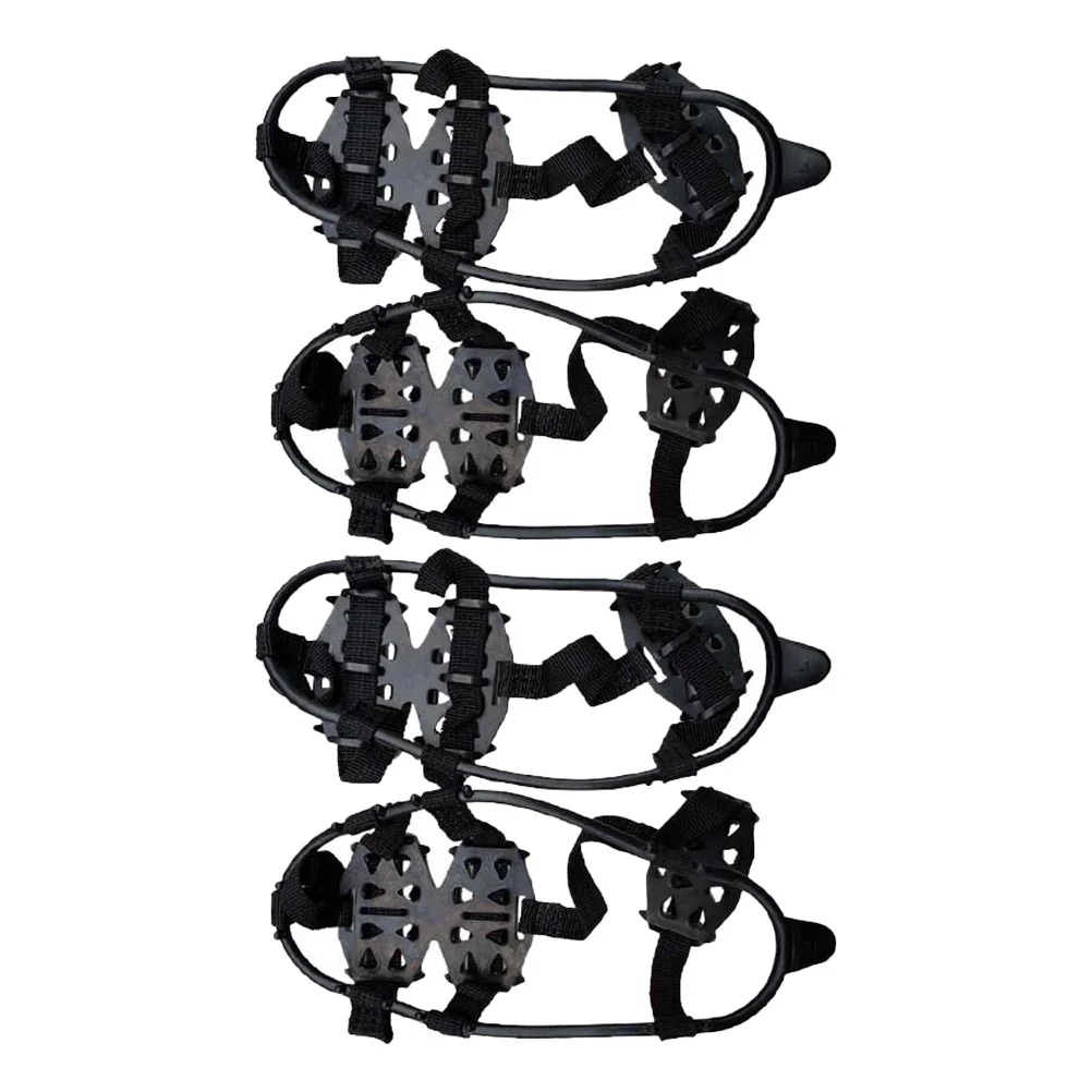 

2 Pairs Crampon Shoe Covers Winter Spikes Shoes Non-slip for Ice Snow Crampons Ptr Mountaineering