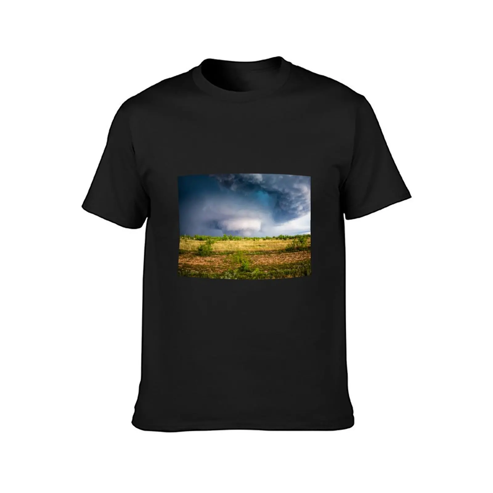 Texas Tornado - Twister Appears Under Mesocyclone on Stormy Spring Day in West Texas T-Shirt vintage clothes mens tall t shirts