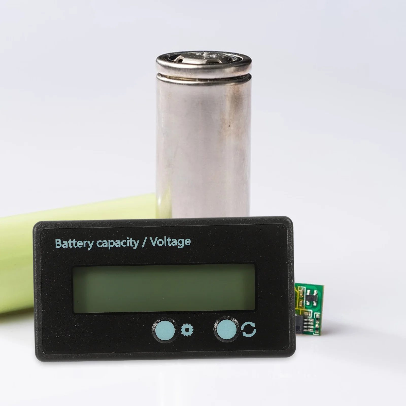 

1 set Digital Voltage Meter Tool Lcd Display Vehicle Outdoor Testing Capacity Gauge Indicator Power