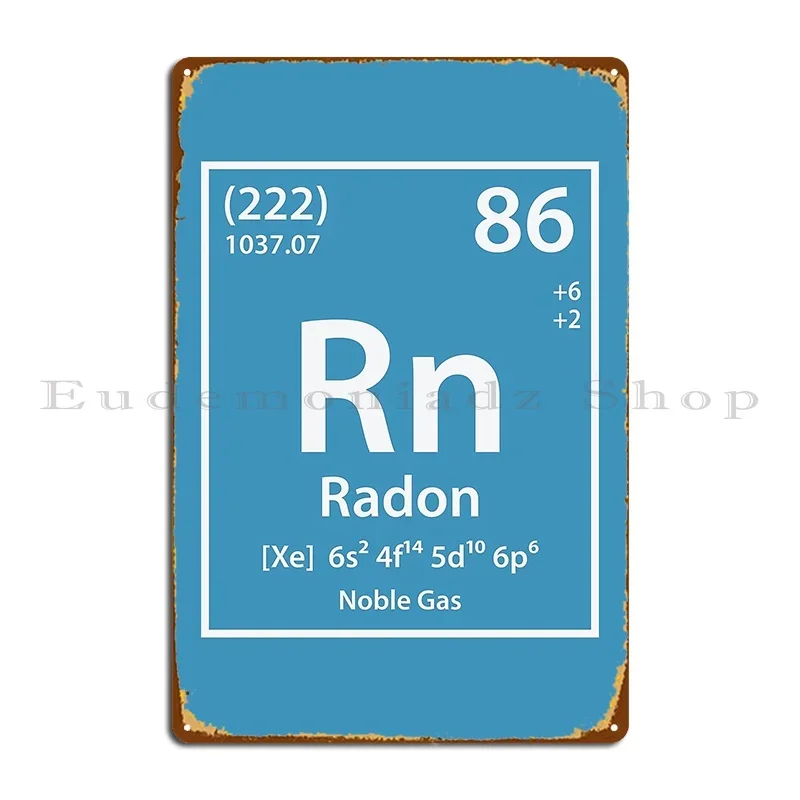 Radon Element Metal Sign Poster Character Garage Garage Designing Tin Sign Poster
