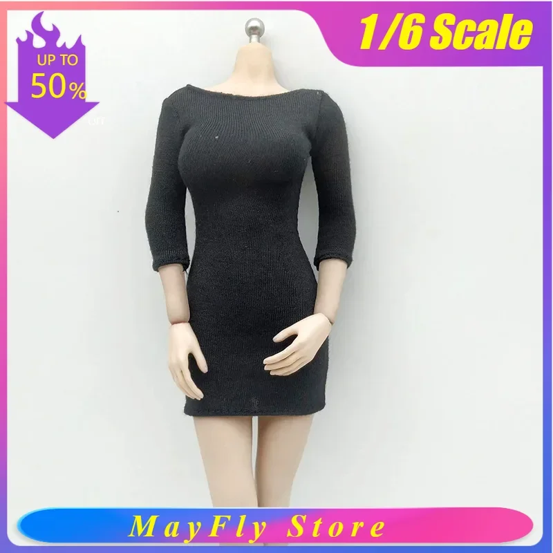 

Модель женского солдатского костюма в масштабе 1/6: юбка, облегающее платье с рукавом до локтя для 12-дюймовых кукол Ph TBL JIAUOL и 30-сантиметровых фигурок.
