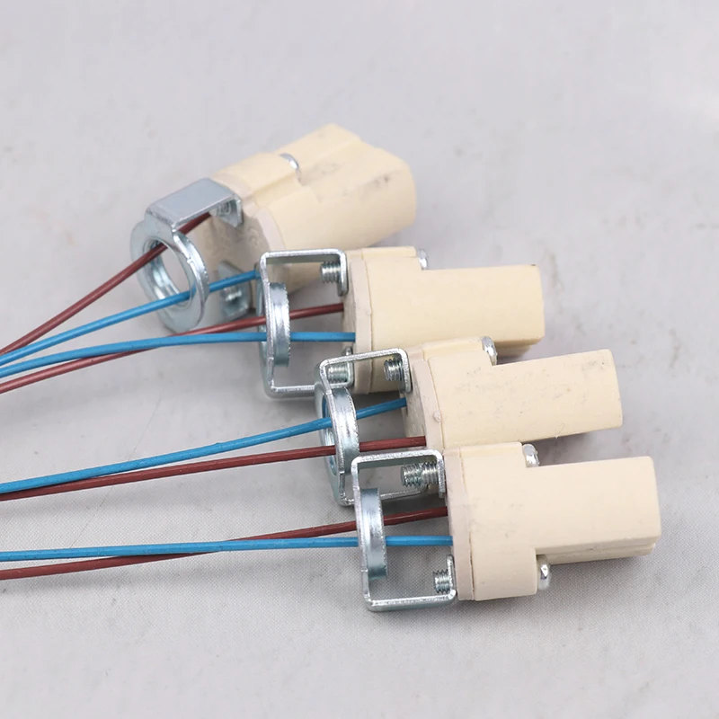 

10/20Pcs G9 Light Bulb Socket Ceramic Lamp Base Holder Connector Led Halogen Light LED Lamp Bulb Holder Base Ceramic Body