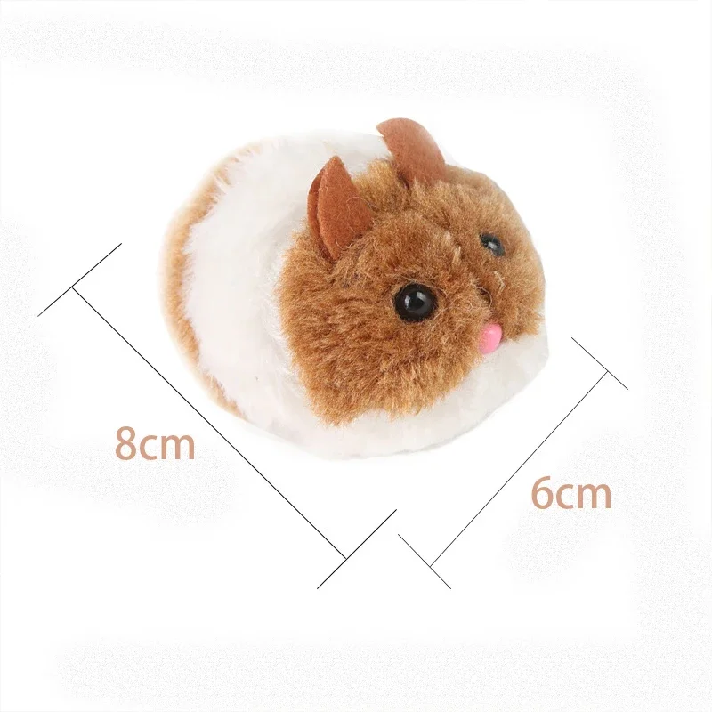 1PC Pluche Kattenspeelgoed Grappig Hondenspeelgoed Schudbeweging Kleine Muis Rat Kitten Kat Interactief Speelgoed Bont Dierbenodigdheden Geschenken voor kat