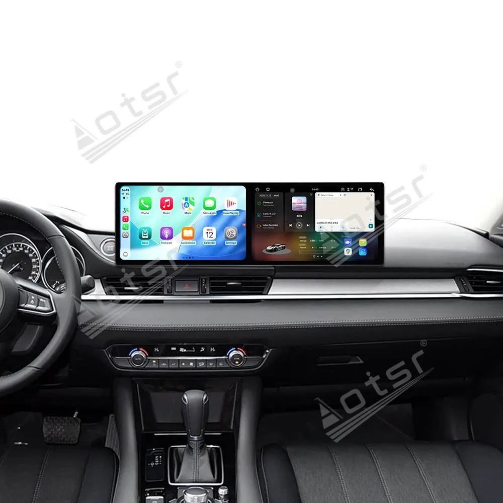 Android 15 Dual screen 10.1 Inch Carplay Multimedia Player Touch screen Radio For Mazda Atenza 2020-2022 Car GPS Navigation Auto