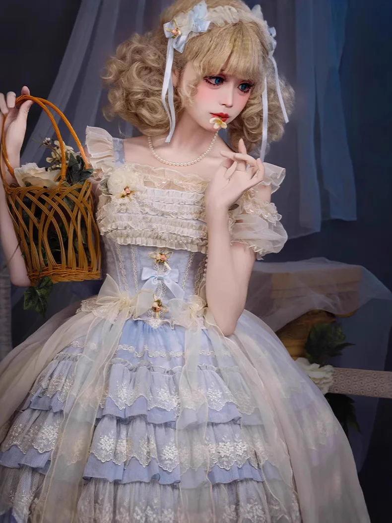 فستان الأميرة Zhijinyuan لوليتا الكلب قصير الباليه نمط لوليتا فستان JSK لوليتا