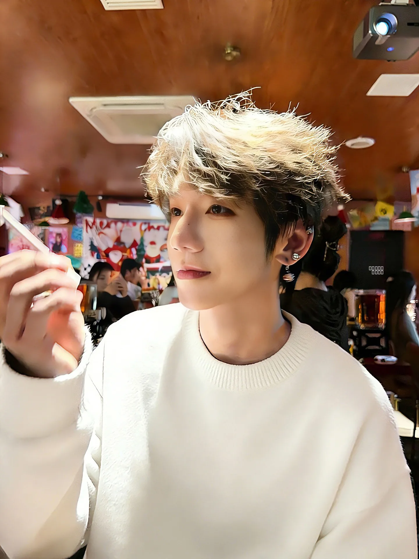 

Cleanfit Men's round Ne Fce Lined Knitwear Winter Warm Base Layer Top Soft Polyester Long Sve Casual Innerwear