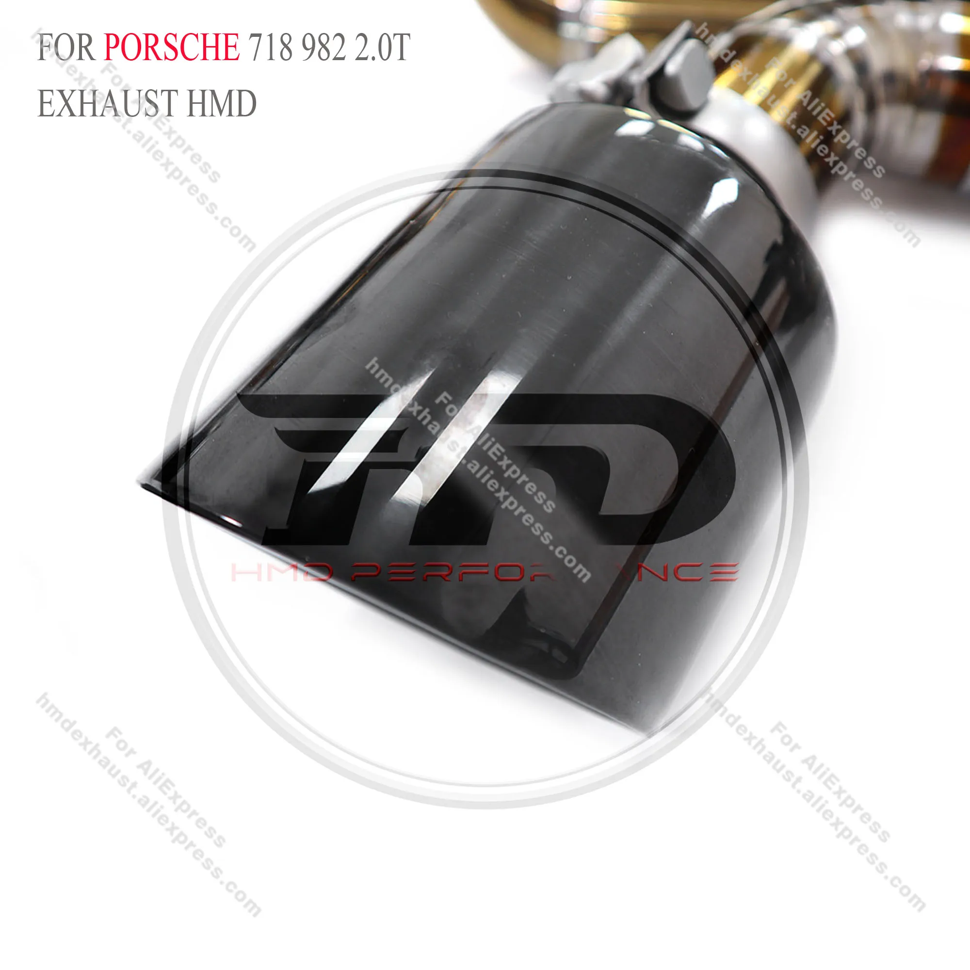 HMD 뜨거운 판매 배기 티타늄 합금 밸브 Catback for Porsche 718 982 2.0T GT4 레이싱 배기 성능 시스템