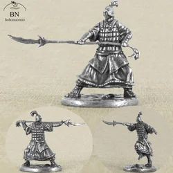 Copper Ancient China pikeman Samurai Figurines Miniatures Vintage Metal Soldiers Model Statue Desktop Toy Ornament Decoration
