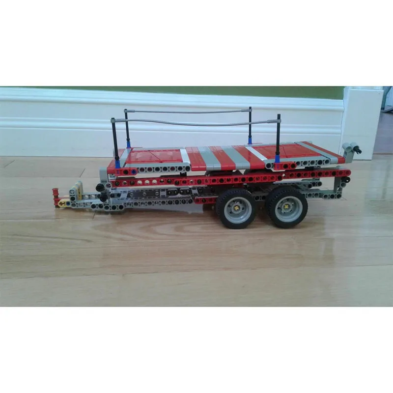 

MOC-60176 New Classic Cargo Transport Platform Trailer Building Block Model, 634 Pieces, Boys' Children's Birthday Toy Gift