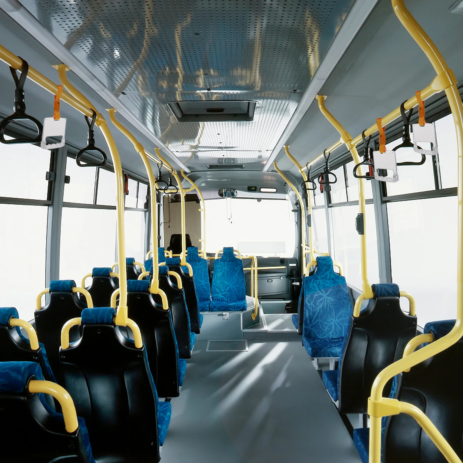 

Car Handle Ring Transparent Space-Saving Multi-Functional Pull Ring For Bus Subway Trains Rubbish Sorting Non-Contact Safe