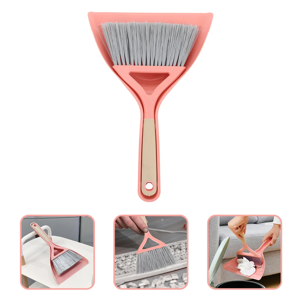 Mini Broom Dustpan Set Pans Duster Plastic Ceiling Fan Desktop Cleaning Supplies Brush