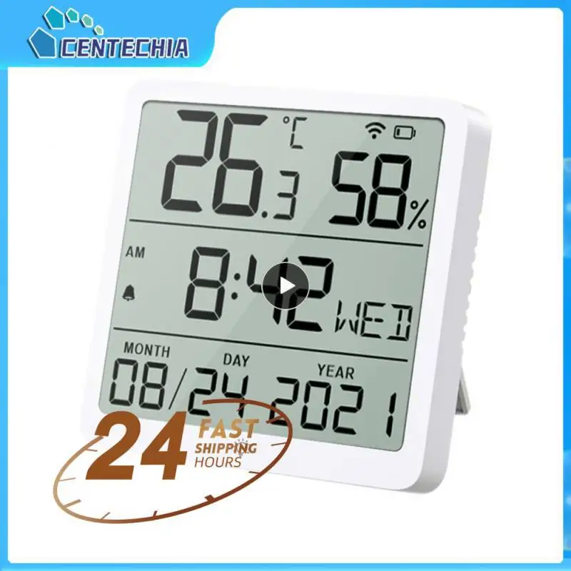 

1~10PCS Indoor Temperature Humidity Sensor Lcd Screen Display Voice Control Hygrometer Thermometer Smart Home