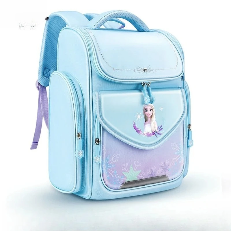 Elsa Princess Backpack, Frozen Girls School Bag for Kids Large Capacity Student Rucksack