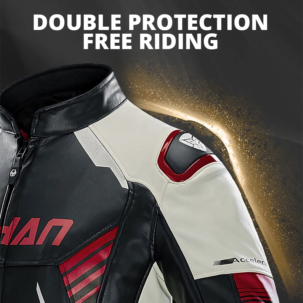 DUHAN-Chaqueta de motocicleta impermeable para hombre, Chaqueta de Motocross a prueba de viento, protección de ciclismo, desmontable, cálida, interi, Invierno