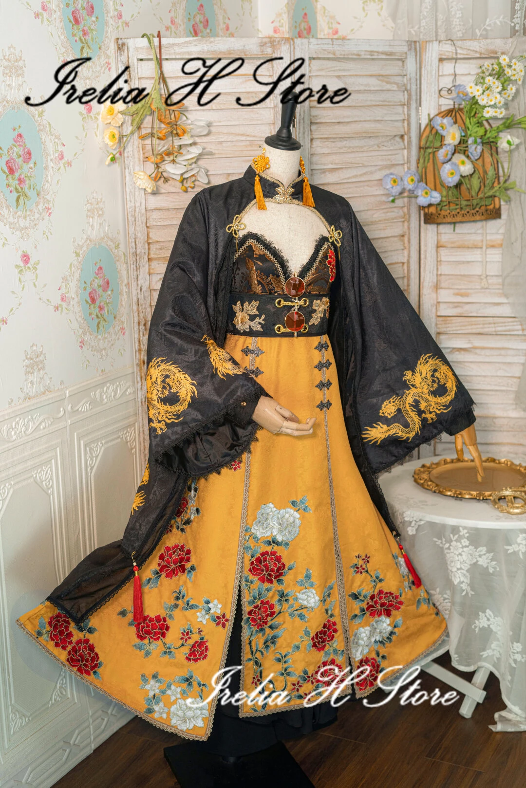 

Irelia H Store Nik peony Cosplay Costume GOD OF Vctory dress female can custom size made