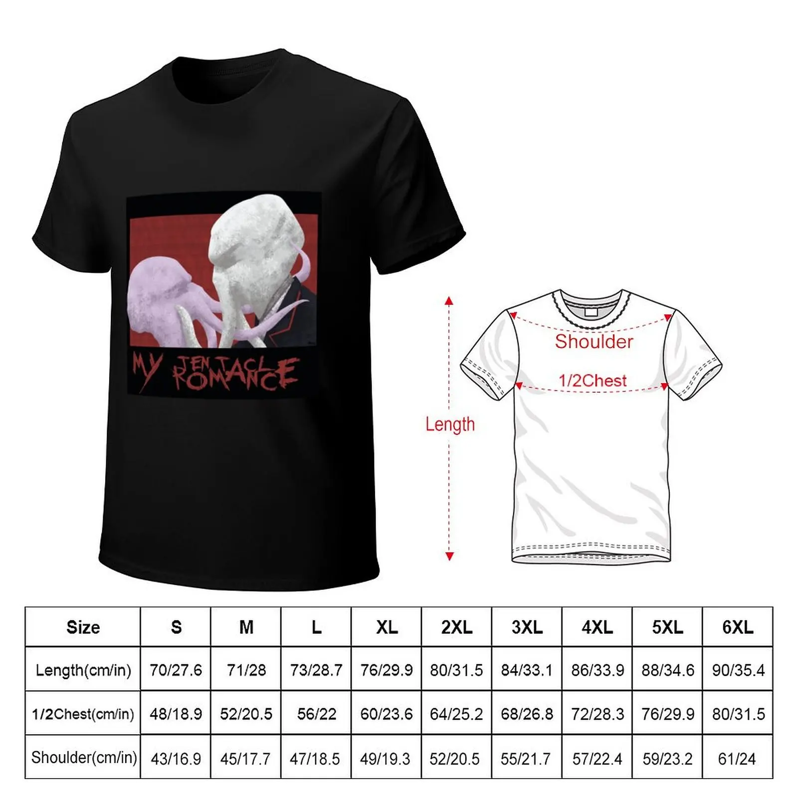 My Tentacle Romance - Illithid and Mind Flayer love Classic . T-Shirt Anti-Wrinkle Short Sleeve T-Shirt