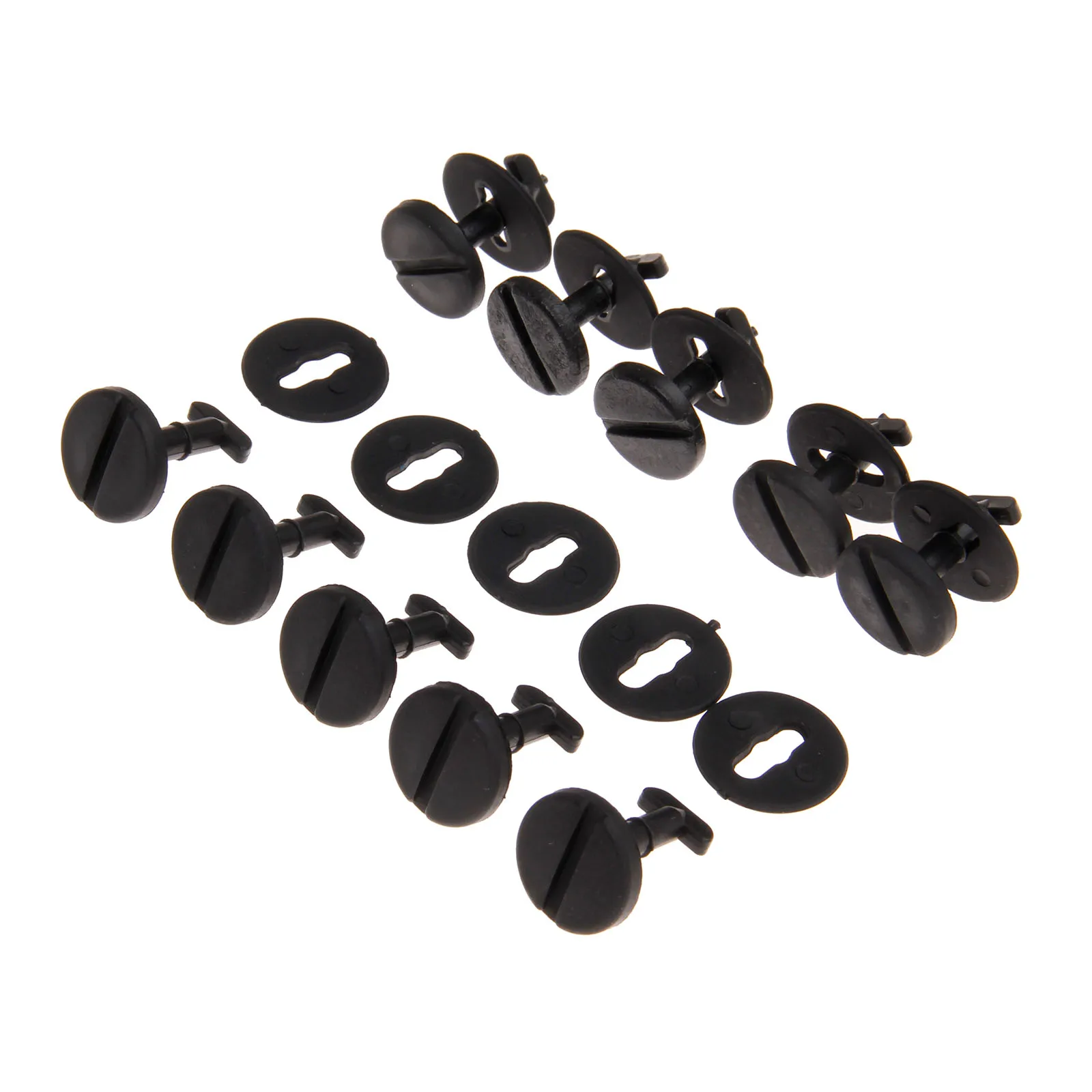 10Pc Floor Carpet Mat Clips Twist Lock With Washers For BMW E36 E46 3 Series E38 E39 5 & 7 Series Automobile Replace Fasteners