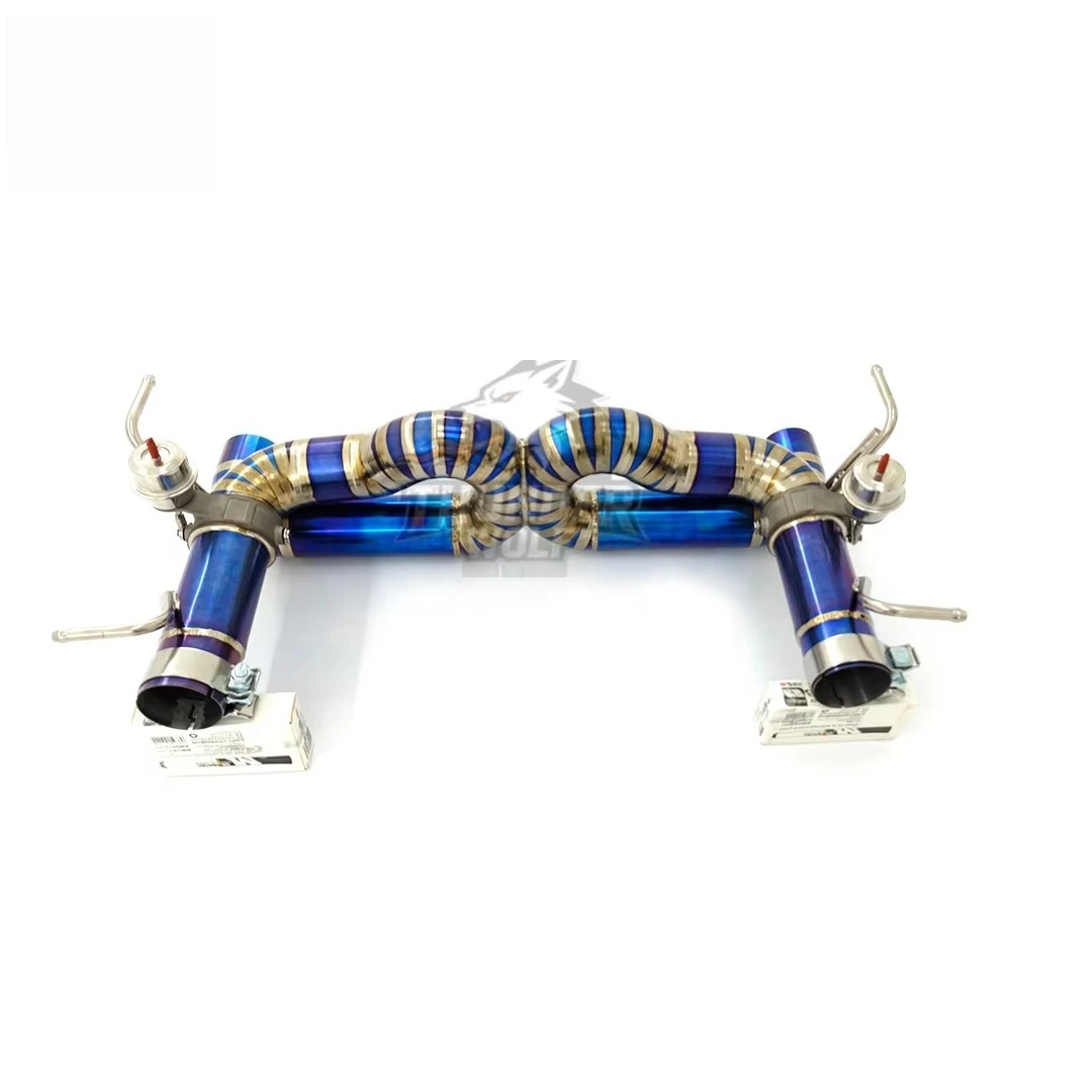 Hetu Supercar Range High Quality Excellent Fit for 488 GTB Titanium Alloy Catback Exhaust System(Straight Pipes)