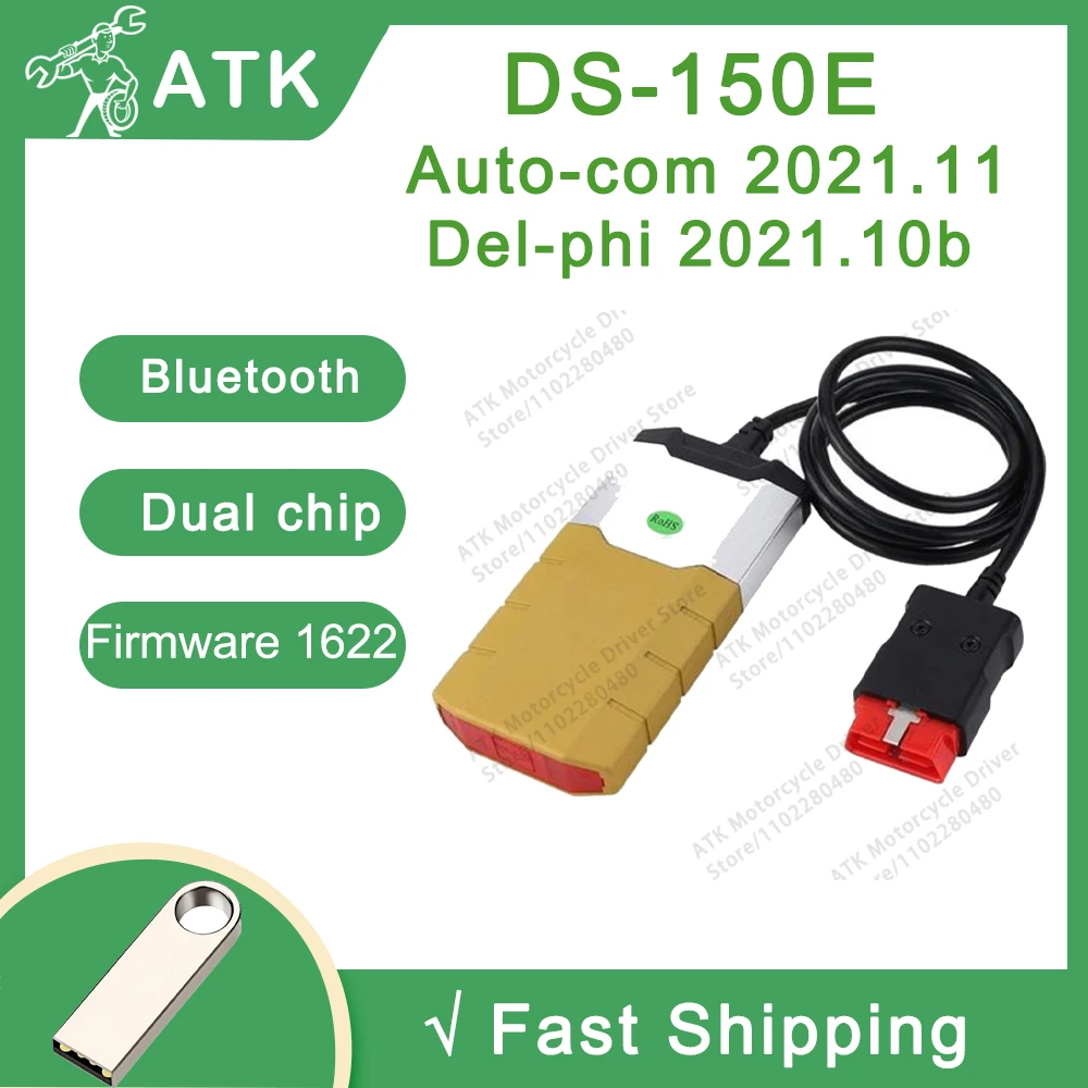 

DS-150E Maintenance tool 1622 Auto-comm 2021.11 compatible Bluetooth reading chassis number diagnostic tool support cars trucks