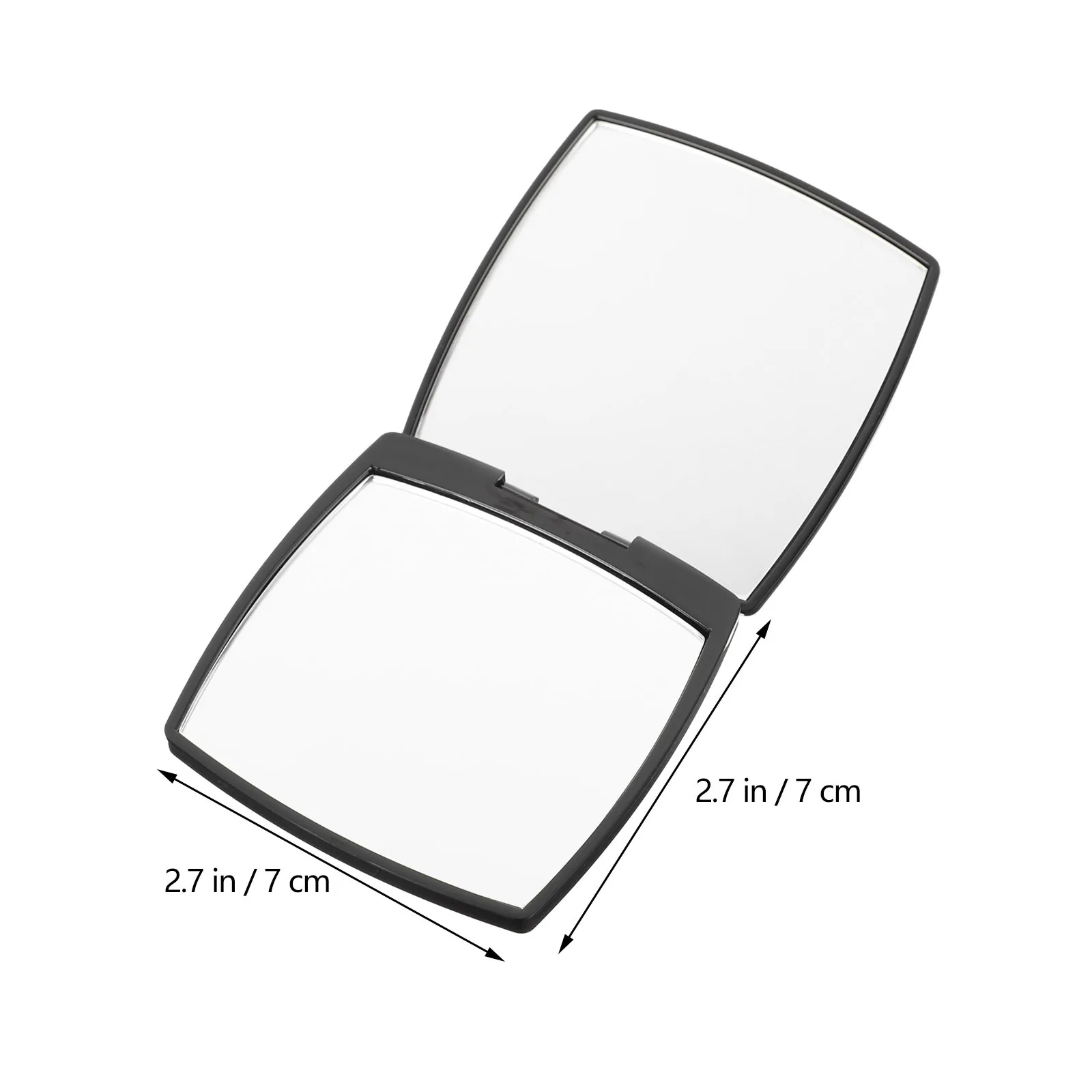 3 stuks draagbare make-upspiegel compacte opvouwbare reisspiegel voor vrouwen dubbelzijdig handheld make-up tool lichtgewicht