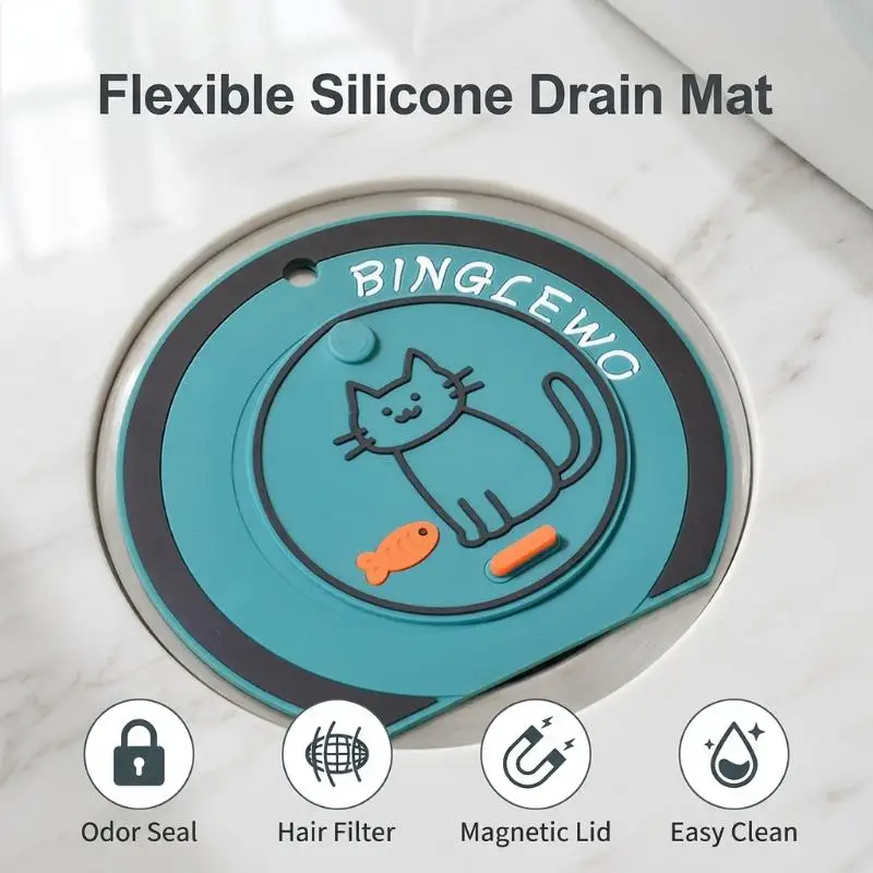 New Insect-Proof Reusable Floor Drain Cover Odor-Blocking Drain Cover Drain Stopper Sink Seal Bathroom Accessories