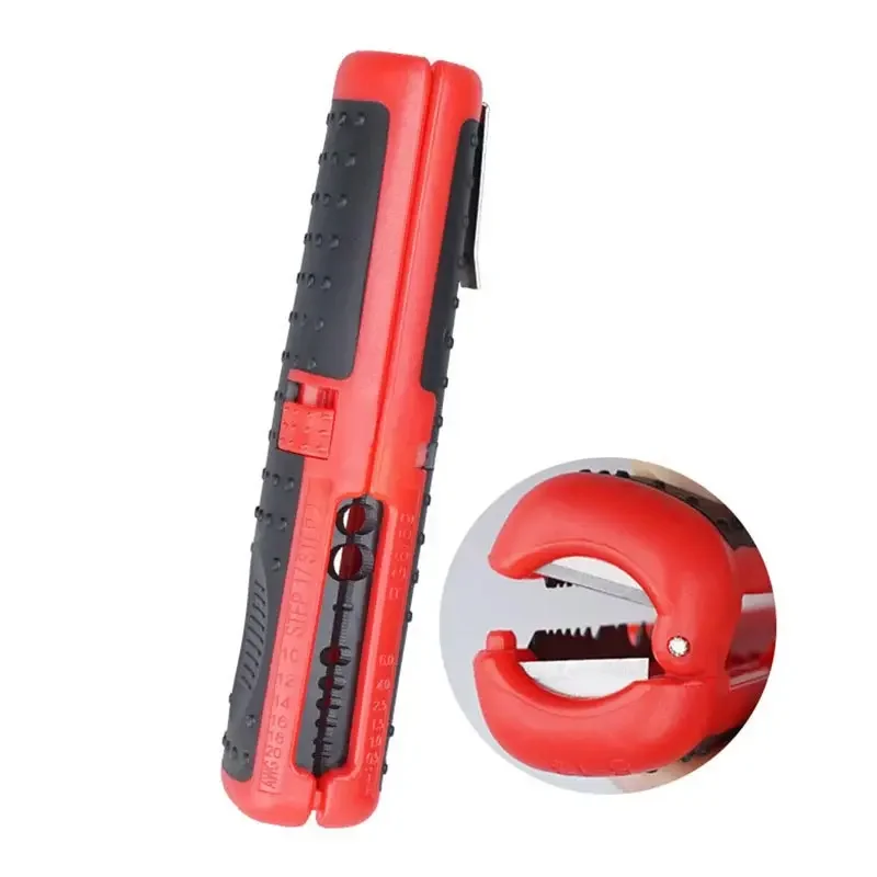 RG59 RG6 Automatic Wire Stripper with Clamp Portable Electric Wire Stripping Tool Cutter Pliers Coaxial Cable Stripper Hand Tool