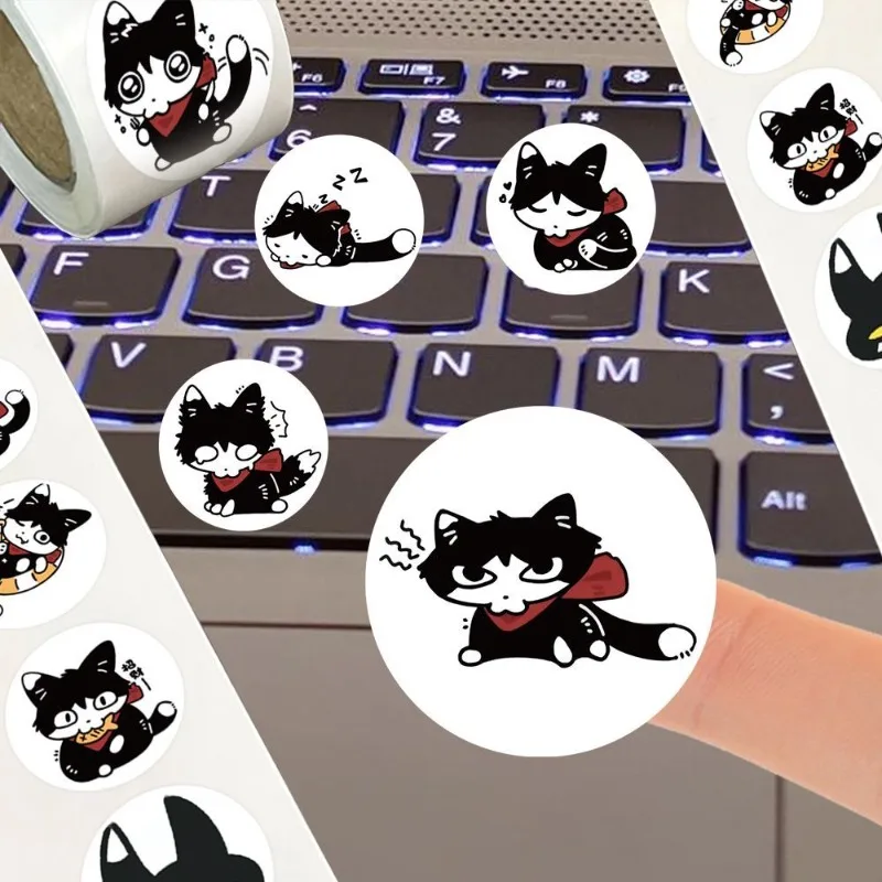 500 قطعة شخصية كرتونية لذيذة في الزنزانة ‌ ملصقات زخرفية على الجدران الإبداعية