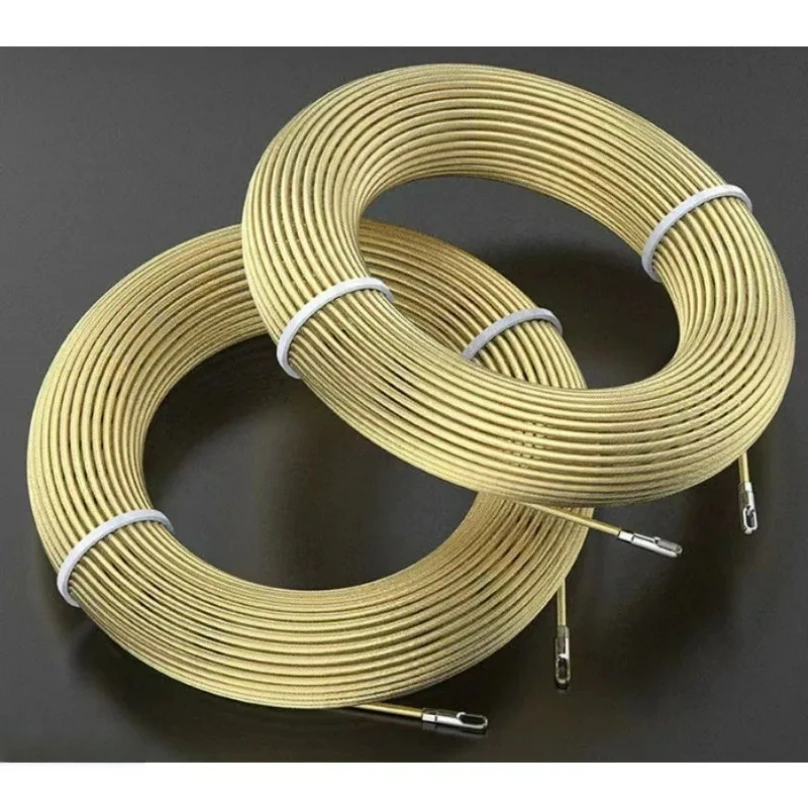 

Wire Lead Threading Device Tool Fish Tape Cable Puller Electrical Wire Threader Electrical Spring Wire Threader, Diameter 4.0mm