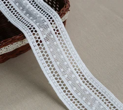 Width:5cm (2 inch) Cute Dot Design Cotton Lace for Garment Sewing Lace Trims Trimmings Embroidery Lace(ss-6615)