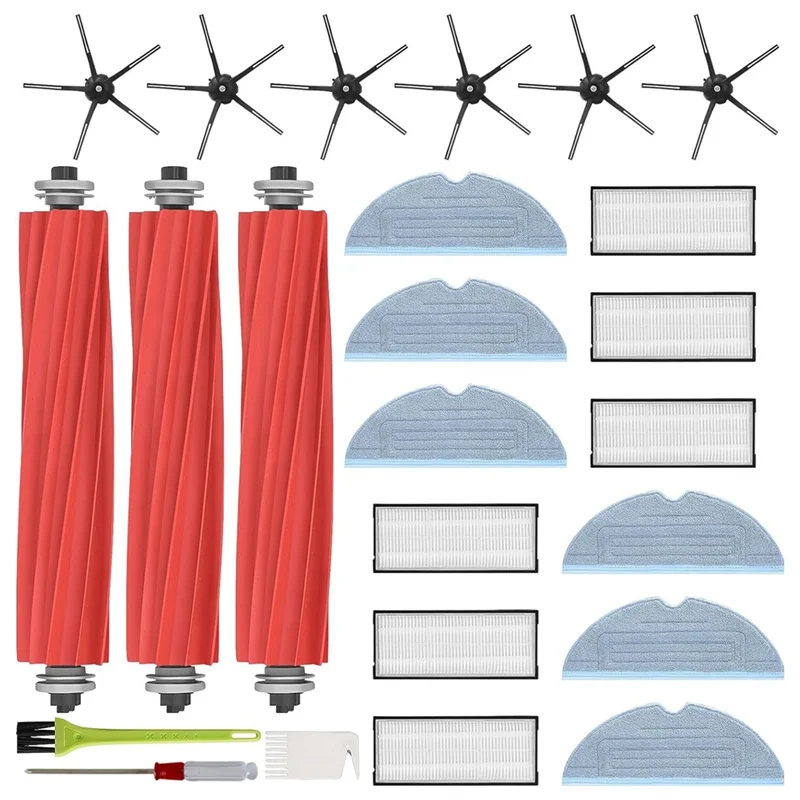 EAS-Для Roborock S7 S7 Maxv Ultra S7 Pro Ultra S7 Max Ultra S7 Plus Основные боковые щетки для пылесоса Hepa-фильтр Швабра Тканевые мешки для пыли