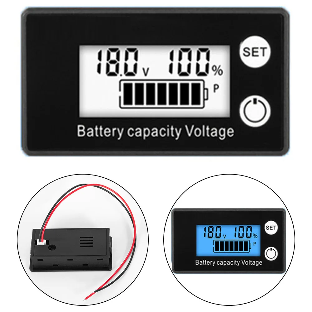 Batteries\\\' Performance Display Meter Featuring User Friendly Controls and Adjustable Settings DC Voltage Range