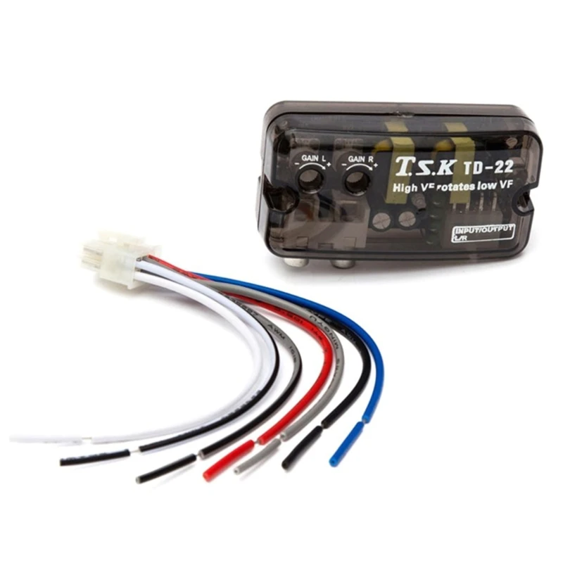 Stereo High Low Car Stereo High Levels Speaker to Low Levels RCAs Converter, High to Low Levels