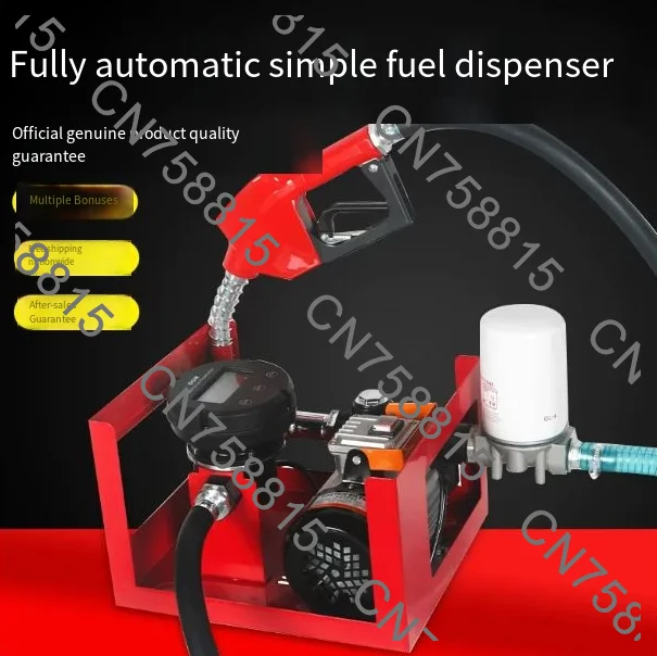 High-flow Refueling Equipment（Mechanical watch），New Upgrade Electric Loading Tanker 12v24v220v Electric Oil Pump Diesel
