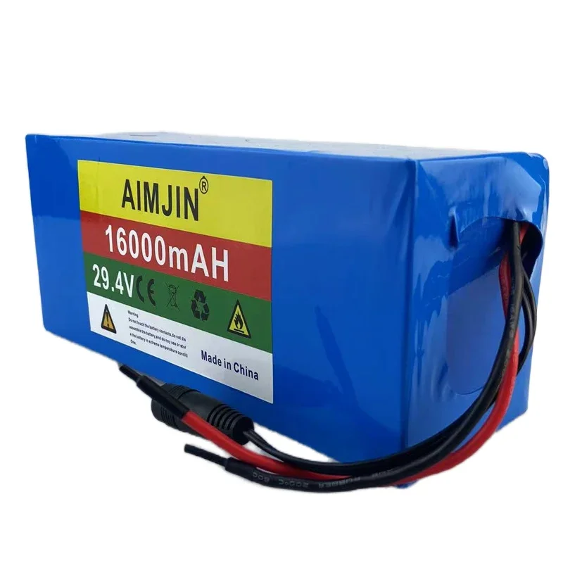 

7S5P 24V 16Ah Battery Pack 500W 29.4V 16000mAh 18650 Wheelchair Lithium-ion Battery with Built-in BMS