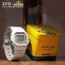 Zgo-minions防水電子時計女の子用、男性用グラフィティウォッチ、シンプルなスポーツウォッチ