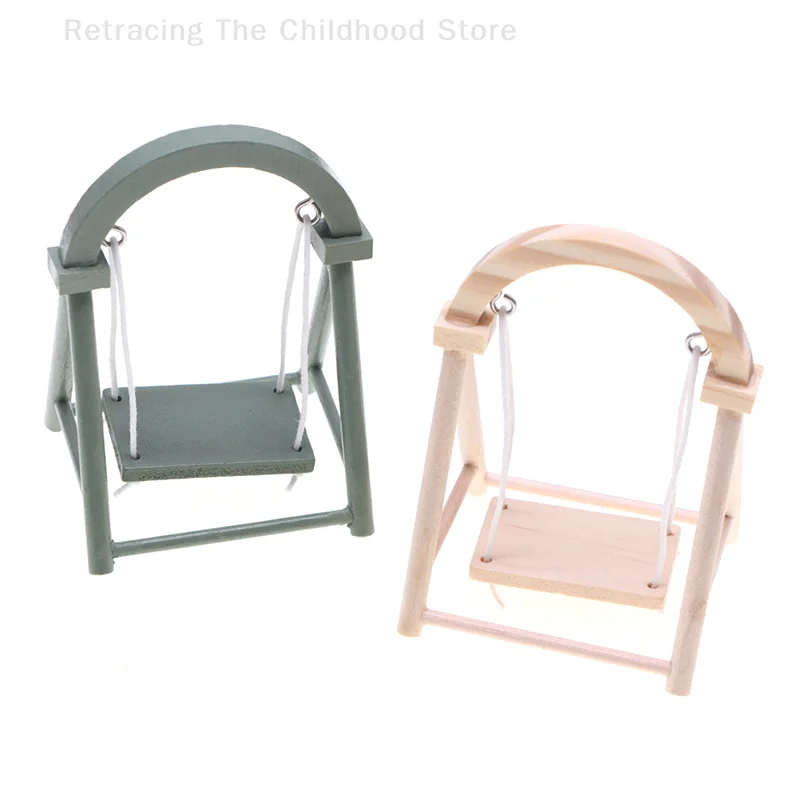 

1:12 Dollhouse Miniature Simulation Swing Garden Decor Toy Doll House Accessories