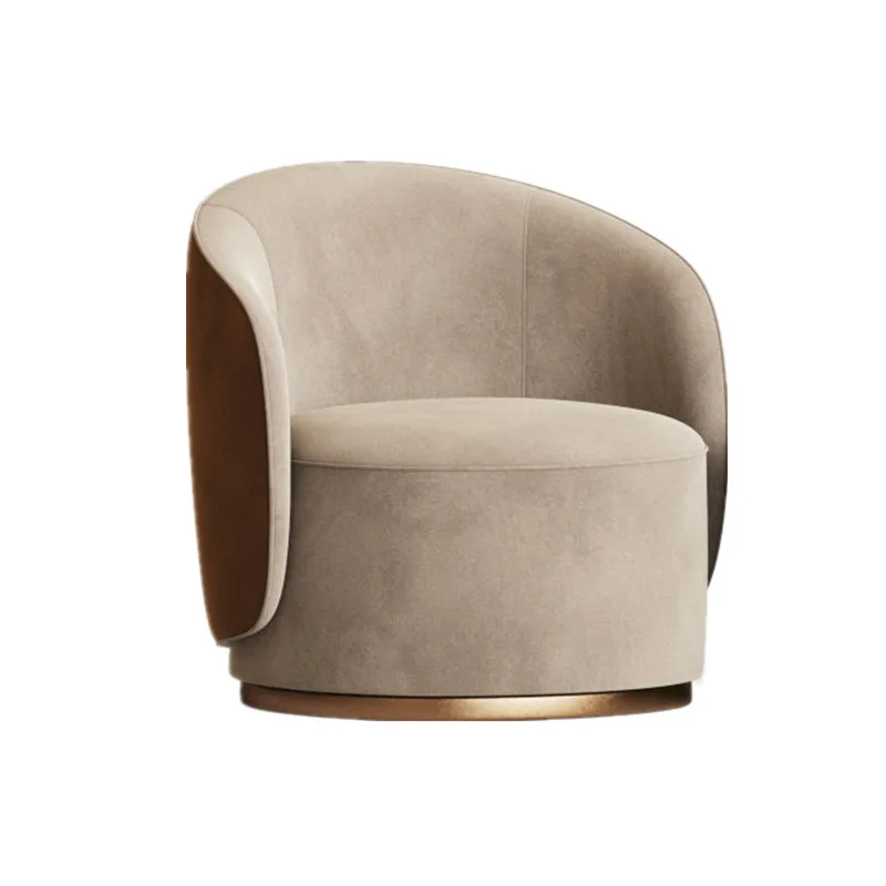 

Modern Nordic Luxury Living Hotel Lounge Furniture Single Sofa Swivel Accent Chair Convertible Armchair Tub Chair Boucle Fabric