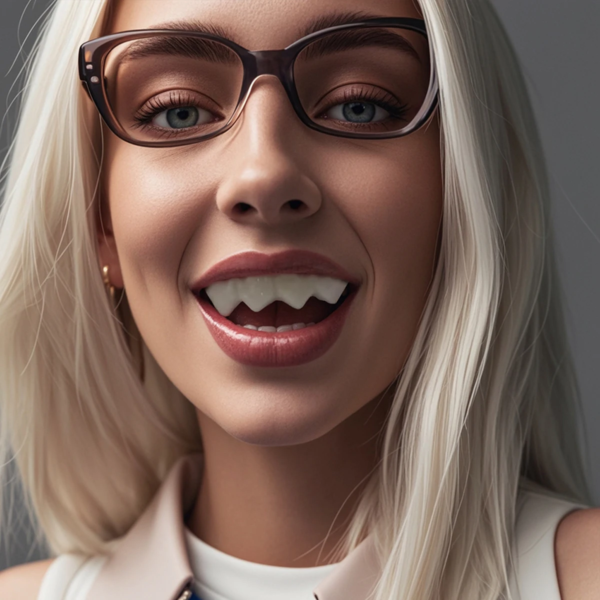 Molded Plastic - Party Temporary Teeth Decoration, DIY Role-Playing, Temporary Restoration Model, Halloween Vampire Molten Clay