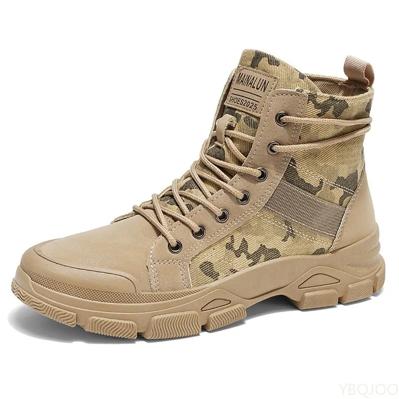 Fashionable versatile men's shoes autumn winter new high cut thick soled shoes short boots casual comfortable men's shoes image 5